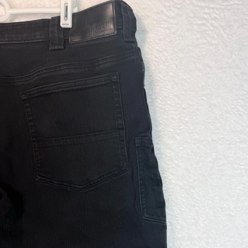 Duluth Trading Co Mens Ballroom DoubleFlex Jeans Black Standard Fit 38x34